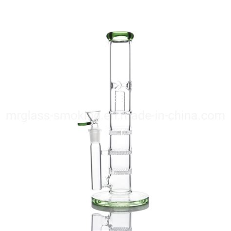 New High Temperature Glass Hookah Green Three Layer Honeycomb Filter