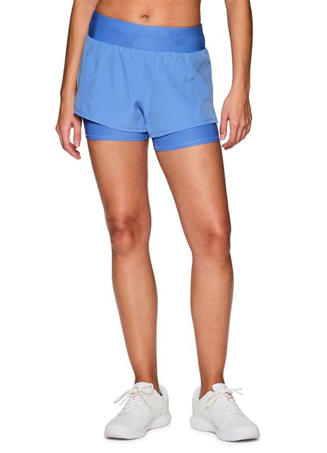 Rbx Active Women S Laser Mesh Woven Running Short With Attached Inner