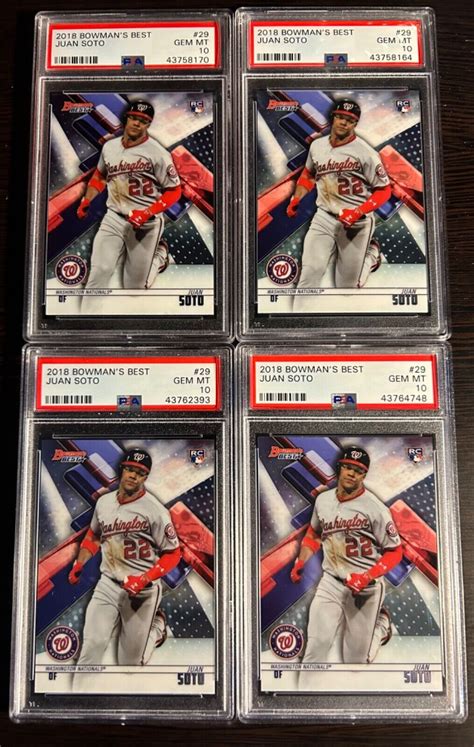 Bowman S Best Juan Soto Rookie Rc Psa Qty Ebay