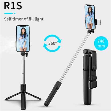 R1S Selfie Stick Wireless Remote With Fill Light Price In Bangladesh