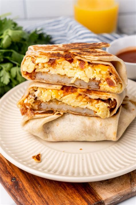 Copy Cat Taco Bell Am Crunch Wrap Recipe Crunch Wrap Breakfast Crunchwrap Traditional