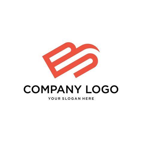 Vetor De Design De Logotipo Criativo Inicial Da Letra Bs Vetor Premium