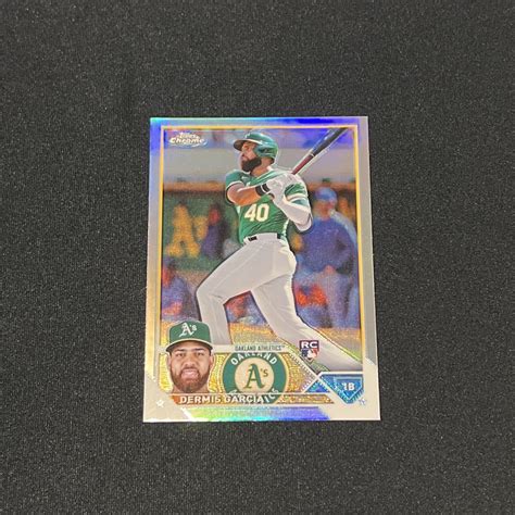 Dermis Garcia Topps Chrome Rc Rookie Refractor Athletics Ebay