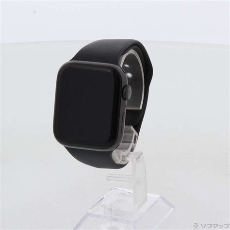 【中古】apple Watch Series 6 Gps 44mm スペースグレイアルミニウムケース ブラックスポーツバンド