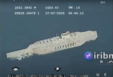 Irans Giant Mock Aircraft Carrier Capsizes Returning To Port