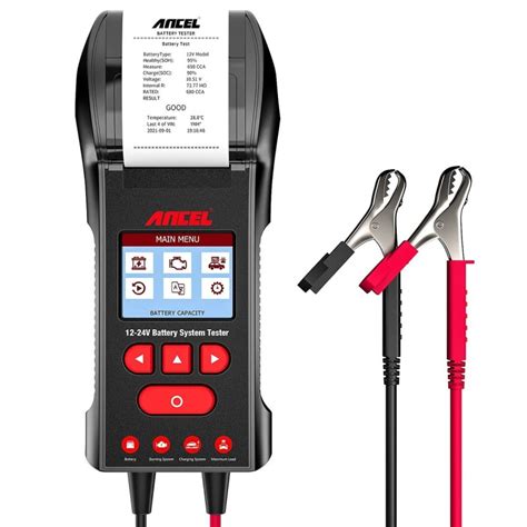 Ancel Bst600 12 24v Battery Tester Built In Printer 312v And 24v Battery Load Tester Geewiz