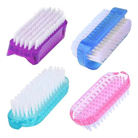 Amazon ROLECK 4 Pcs Nail Brush Two Sided Nail Brush For Cleaning