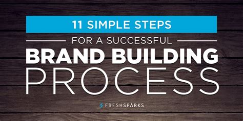 11 Simple Steps For A Successful Brand Building Process