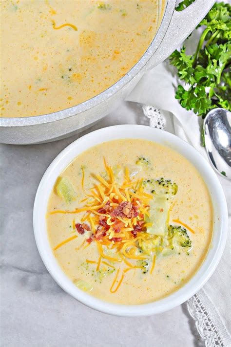 Keto Broccoli Cheddar Soup Easy Healthy Recipe