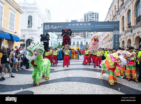 Performers Take Part In The Dragon And Lion Dance Parade As Part Of The