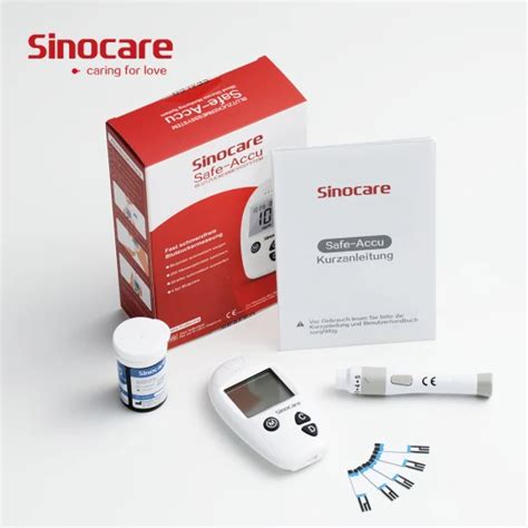 Sinocare Digital Glucometer Kit Non Invasive Blood Smart Sugar Level