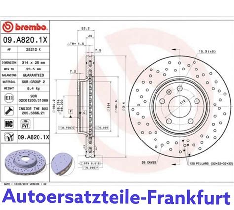 Brembo Gelocht Bremsscheiben Mm Bremsbel Ge Vorne Audi A B W