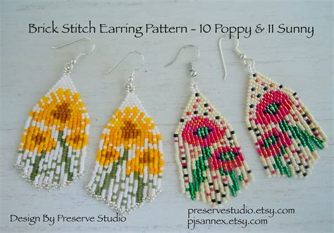 Free Seed Bead Patterns And Instructions For Beaded Earrings