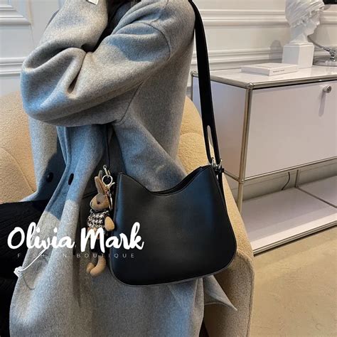 Olivia Mark Minimalist Square Bag Women Shoulder Bags Olivia Mark