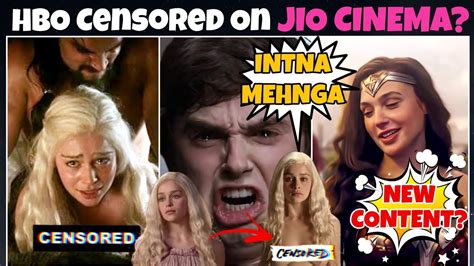 HBO Shows Censored On Jio Cinema Game Of Thrones Censored Jio Cinema