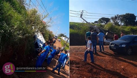 Mulher fica ferida ao colidir veículo em poste às margens da BR 277