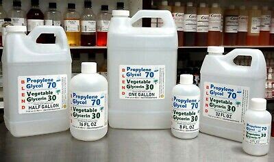 70 30 BLEND PG VG PROPYLENE GLYCOL VEGETABLE GLYCERIN USP KOSHER