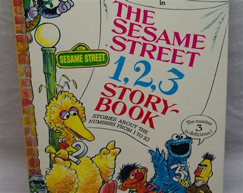 Vintage The Sesame Street 123 Story Book Hardcover Book 1986 Etsy