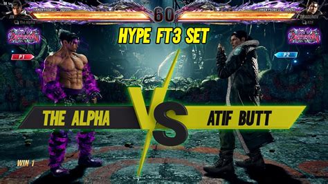 The Alpha Jin Vs Atif Butt Dragunov Hype FT3 Set Tekken 8 YouTube