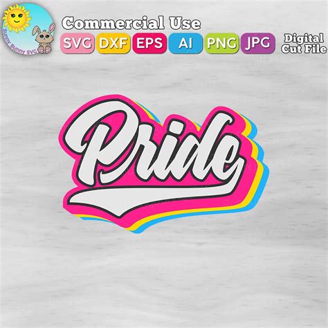 Retro Pansexual Pride Pride Svg Rainbow Svg Bisexual Etsy