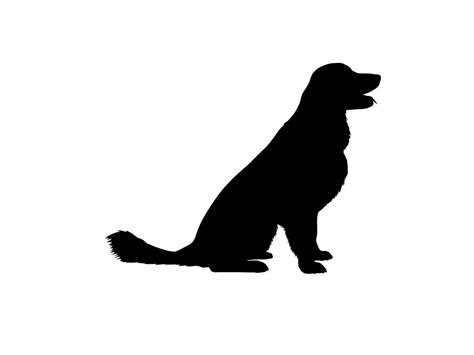 Golden Retriever V3 Dog Breed Silhouette Custom Die Cut Vinyl