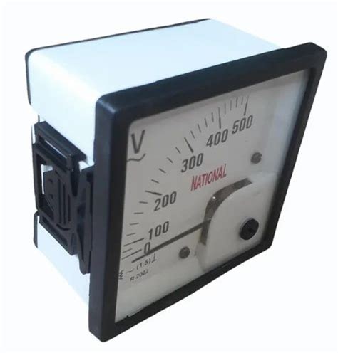 Single Phase Analogue Nation Analog Panel Voltmeters Dimension 72x72 Cm Voltage 20v Dc At Rs