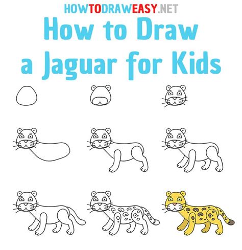 How To Draw A Jaguar Easy Step By Step