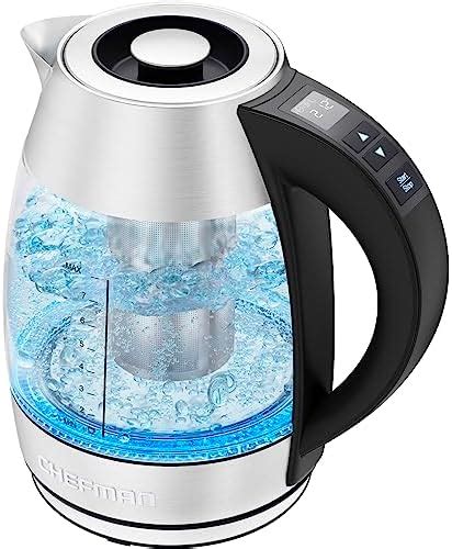 Chefman 1 8l Hot Water Electric Kettle Temperature Control Stainless Steel Electric Tea Kettle