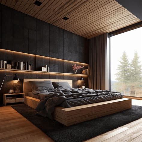 Chambre Noir Et Bois Id Es Pour Cr Er Un Style Tendance Chambre