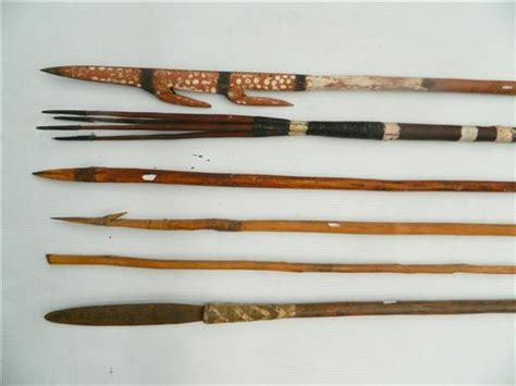 Sold Price Six Aboriginal Spears From Brunette Downs Nt