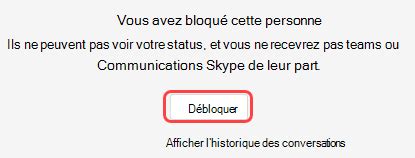 Bloquer ou débloquer des personnes extérieures à votre organisation