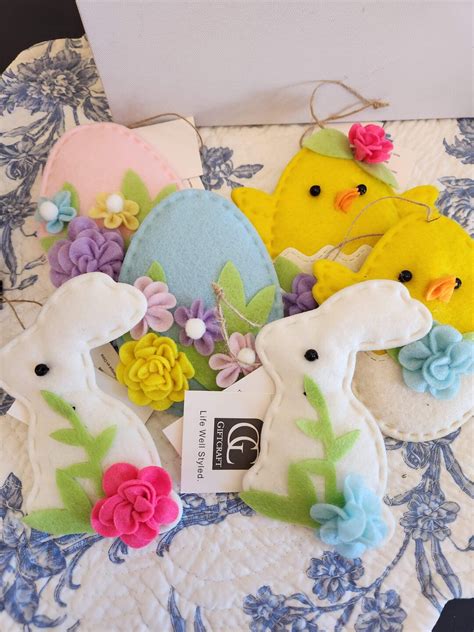 Easter Felt Ornaments Etsy