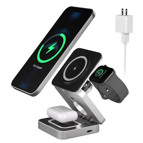 Foluck In Wireless Charging Station For Iphone Adjustable Magnetic