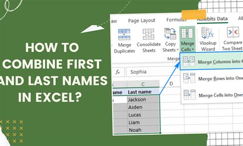 How To Combine First And Last Names In Excel Earn And Excel