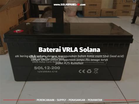 Jual Baterai Vrla Solana Terbaru 2021 Solarpanel Id