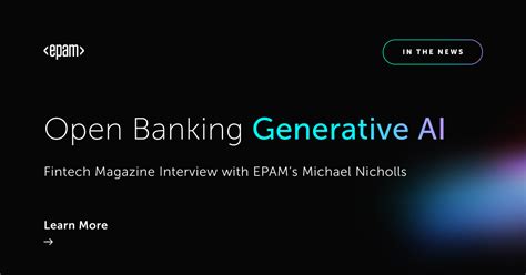 Epam On Open Banking And Generative Ai Epam