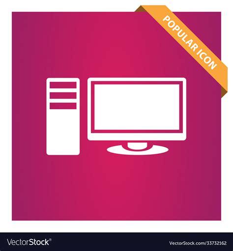 Computer Icon Royalty Free Vector Image Vectorstock