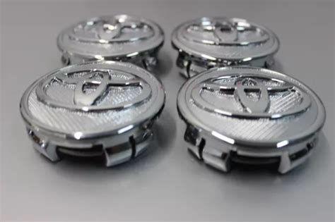 New Toyota Wheel Rim Center Hub Caps Chrome Logo Mm Prius Corolla