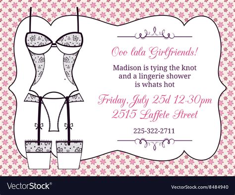 Lingerie Party Invitation Wording