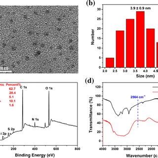 A Tem Image Of S Siqds Scale Bar Nm B Particle Size