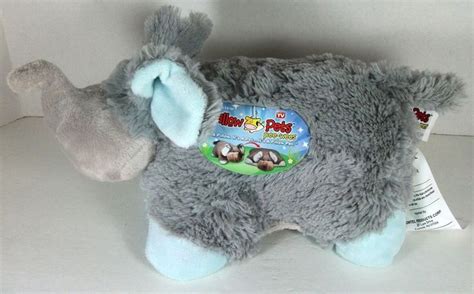 Pillow Pets Nutty Elephant Pee Wees Plush 11 Long 2011 As Seen On Tv