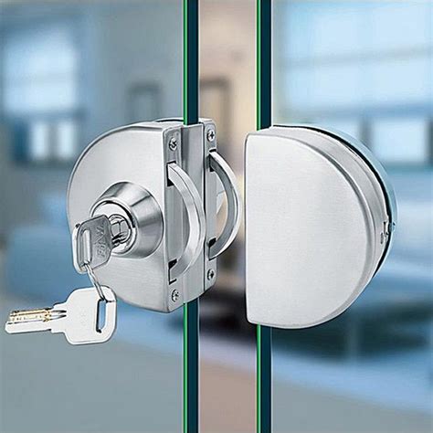 Double Side Open Commercial Sliding Glass Door Lock Glass Door Lock Double Glass Doors