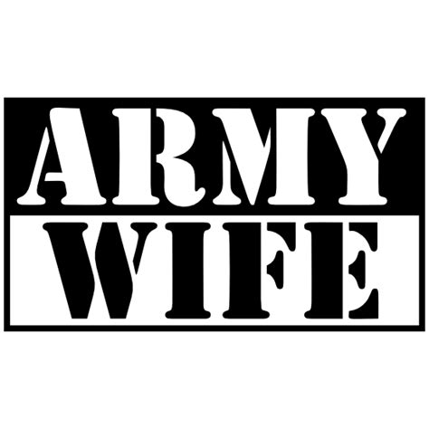 Us Army Wife Stencil Sticker