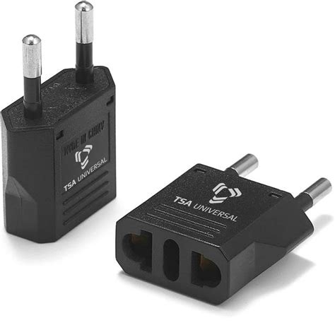 United States to Saint Martin (French Part) Travel Power Adapter to Connect North American ...