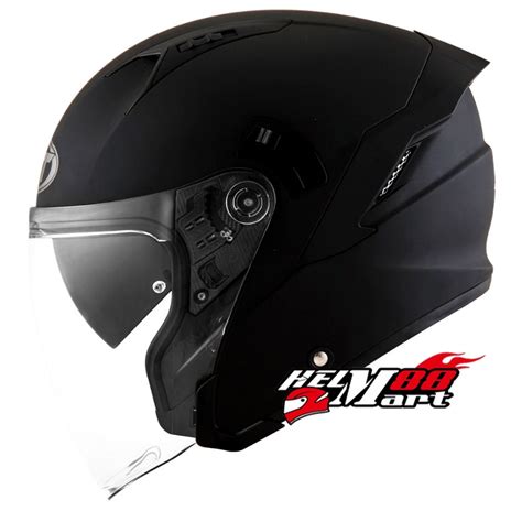 KYT NFJ Solid Half Face Helm KYT NF J NF J Lazada Indonesia