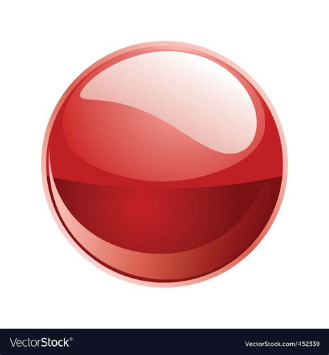 Shiny Sphere 02 Red Royalty Free Vector Image Vectorstock