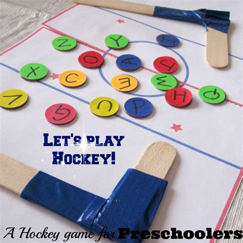 Lets Play Hockey A Hockey Game For Preschoolers Preschool Games