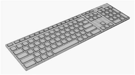 D Dell Km Premier Wireless Keyboard Model Turbosquid