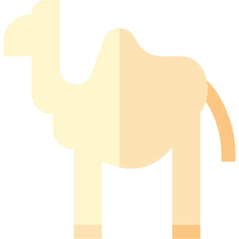 Camel Basic Straight Flat Icon