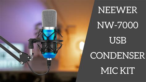 Neewer Nw Usb Condenser Microphone Kit Review And Test Youtube